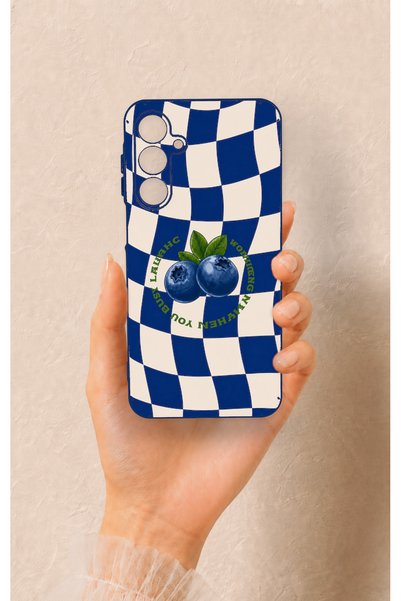 Vip Case Samsung A16 Compatible Blueberry Patterned Silicone Case