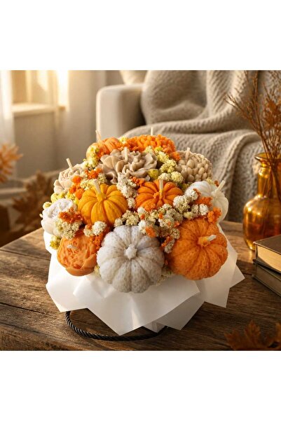 victiny Autumn floral arrangement made of scented soy wax