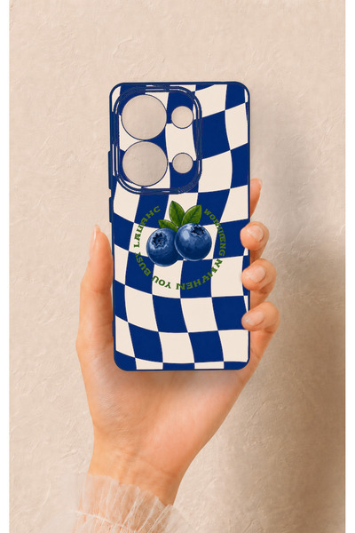 Vip Case Redmi Note 13 Pro 4G Uyumlu Yaban Mersini Desenli Silikon Kılıf