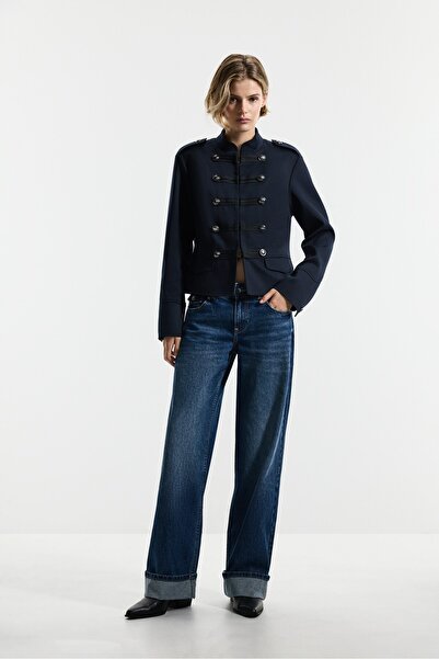 LEFTIES Distressed straight jean