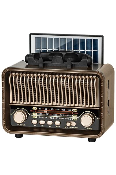 Kruger&Matz Radio portabil analog, Retro, Bluetooth, AM/FM/SW, iesire 5W, Int...