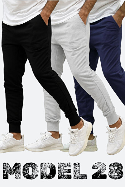 TORUK MAKTO Σετ 3 τεμαχίων/3 τεμάχια Unisex αθλητικό παντελόνι με ριμπ ραφές ...