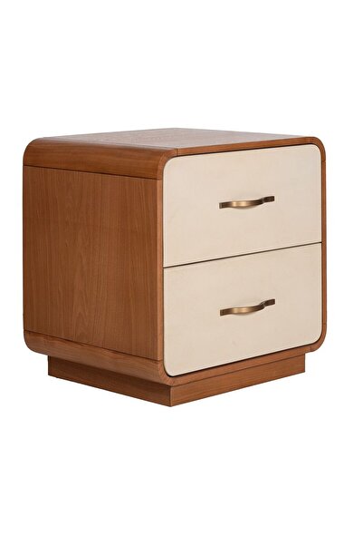 Danube Home Nordomi 2 Drawer Night Stand-Beige/Natural, Useful Item For Daily...
