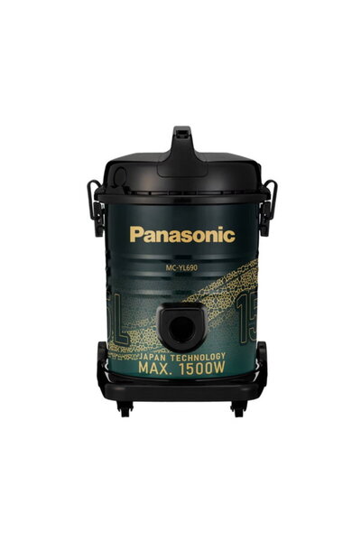 PANASONIC مكنسة كهربائية أسطوانية بقوة 1500 واط وسعة 15 لتر MC-YL690GY47