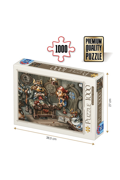D-Toys Puzzle Povești Clasice – Puzzle pentru Adulți 1000 piese – Scufița Roșie