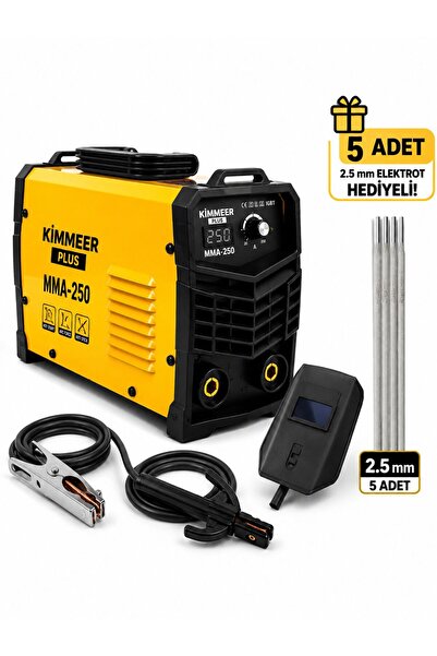 LUNAX Inventör Dijital Göstergeli Kaynak Makinası 250i Amper 2,5 3 Çubugu Sor...