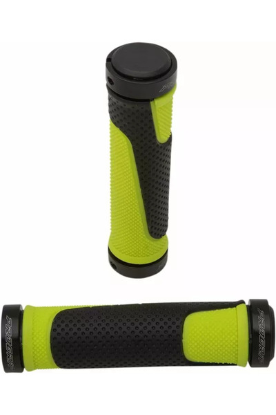 Progrip MANSOANE ATV / JET CU LOCK ON NEGRU CU GALBEN DENSITATE DUBLA 22MM x ...