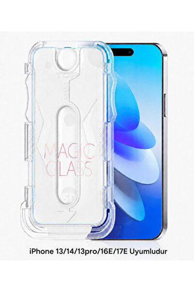 Powerfox iPhone 13/14/13PRO/16E/17E Uyumlu [Magic Box] Toz Bırakmayan Kolay T...