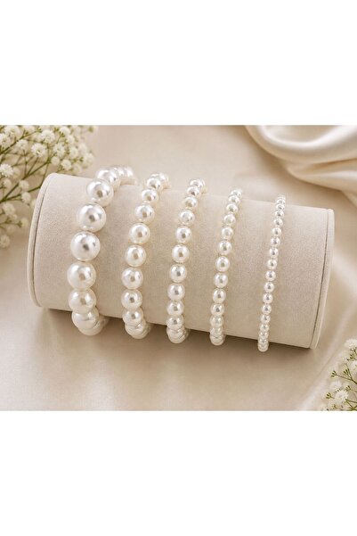 Arescollection 5 Lİ İNCİ BİLEKLİK SETİ