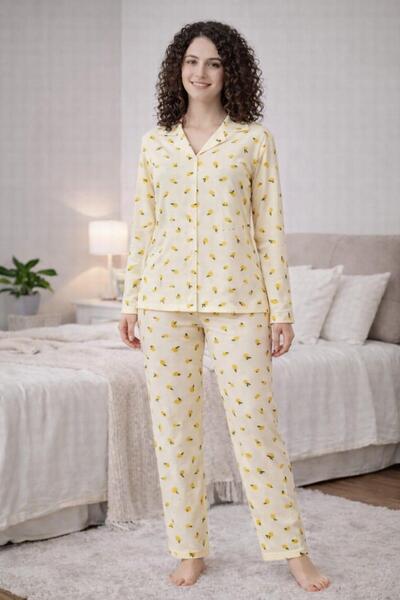 Pemilo Kadın 0563 Uzun Kol Süet Pijama Takımı