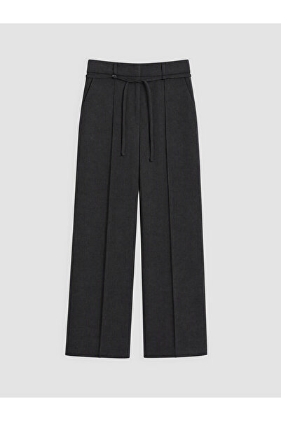 LC Waikiki Lcw Modest Anthracite Loose Fit Women's Trousers