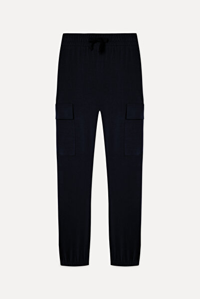 Mudo Women's Black Modal Blend Jogger Pants
