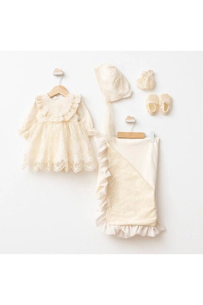 ZEYNUKO Baby Girl 0-3 Months 5-Piece Luxury Clothes Set Newborn Hospital Rele...