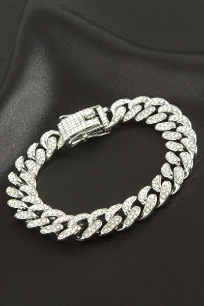 GeeS Global Chain Zircon Stone Luxury Steel Chain Bracelet