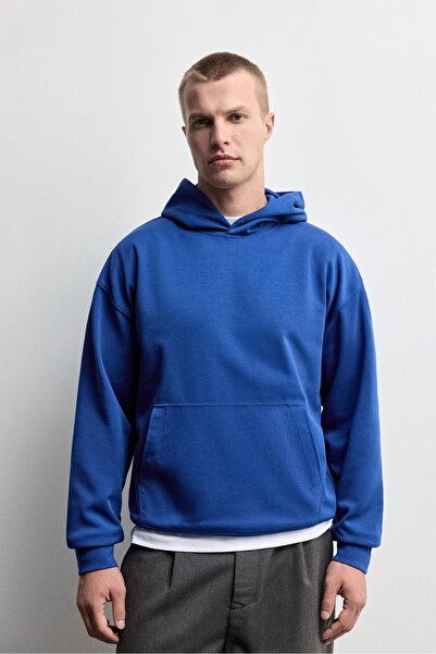 LEFTIES Kapüşonlu interlok sweatshirt