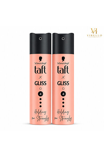 Schwarzkopf Set 2 Fixativ de Păr Taft x Gliss Holding Me Strongly, Fixare Niv...