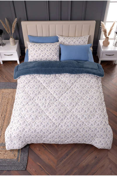 St Shopyteks Set pilota dublă reversibilă Welsoft 195x215 cm |   100% umplut ...