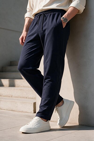 INFLUYENTE Men's Regular Fit Elastic Waist Drawstring Lycra Comfortable Jogge...