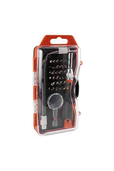Home Set biti de precizie cu prelungitor flexibil DE 101464, cutie, 33 buc, C...