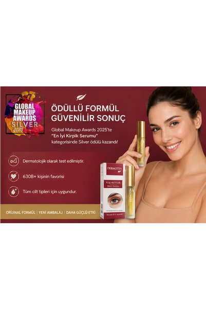 BEAUTY THE WORLD Natural Eyebrow and Eyelash Care Serum with 98% Natural Ingredients and Hydrolyzed Keratin, Effective in 14 Days, Special Series