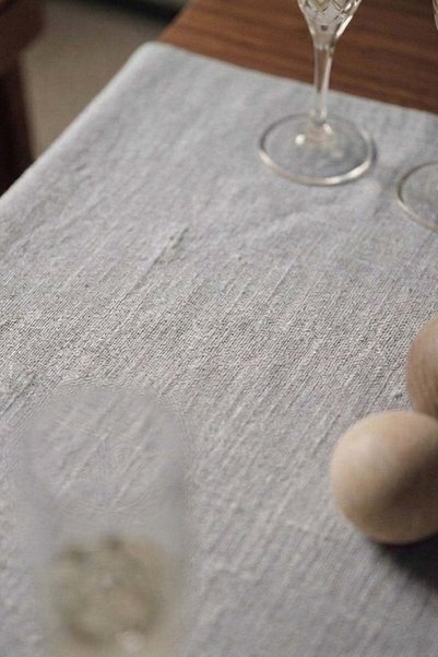 vivamaison Linen Cotton Runner 40X130 Washed Table Runner