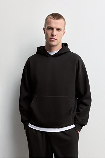 LEFTIES Kapüşonlu interlok sweatshirt