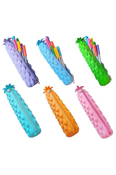 Banadabak Color Silicone Pen Bag 1210 Pineapple Single Compartment 6 Colors
