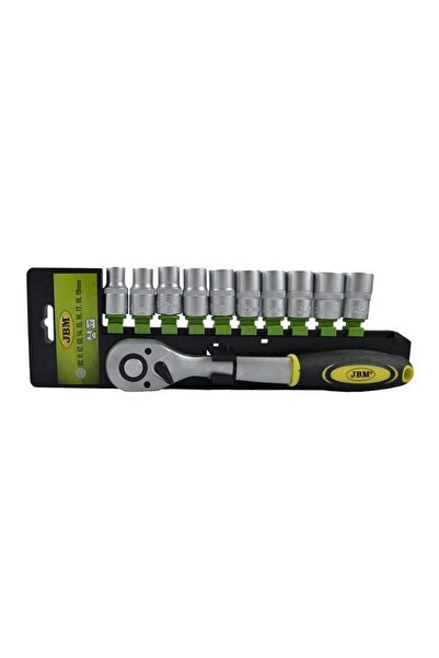 JBM Set tubular 12 piese JB-52949, cheie tubulară click 1/2”, Cr-V, 10-19 mm
