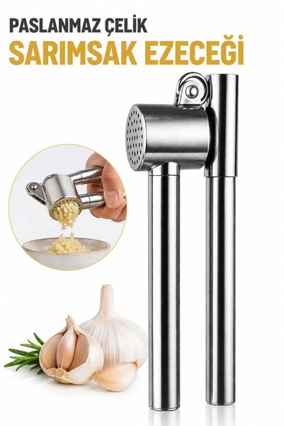 PLASTMARKET Paslanmaz Çelik Sarımsak Ezeceği - Sarımsak Ezici