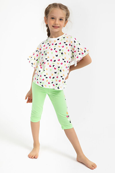 ROLY POLY Rolypoly Butterflys Cream Girls' Leggings Set