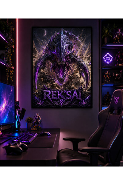 Miutic Print Studio Tablou Gaming League of Legends – Rek'Sai, Prădătoarea Su...