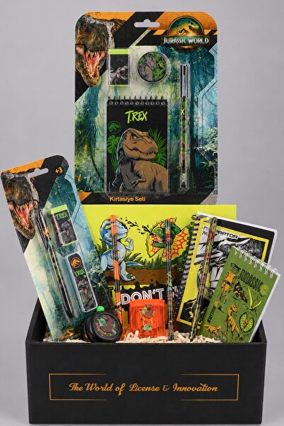 T-Rex X Dekomus Licensed Jurassic World 16 Piece Stationery Set Drawing Pad, ...