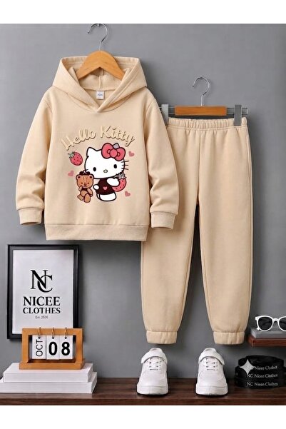 NC Nicee Clothes Children's Tracksuit Set Unisex (Double Hello Kitty Print Wi...