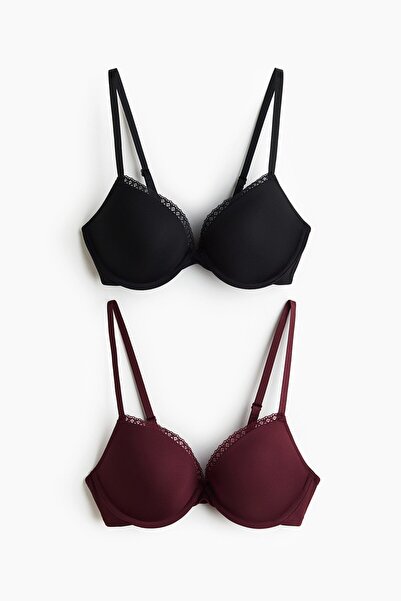 H&M 2’li Mikrofiber Push-up Sütyen
