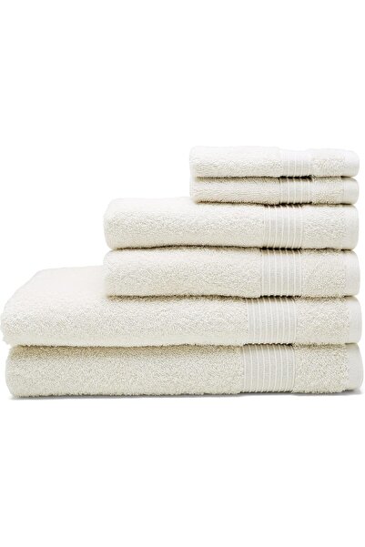 Fieldcrest طقم مناشف حمام، 6 قطع، لون عاجي 140×70 سم
