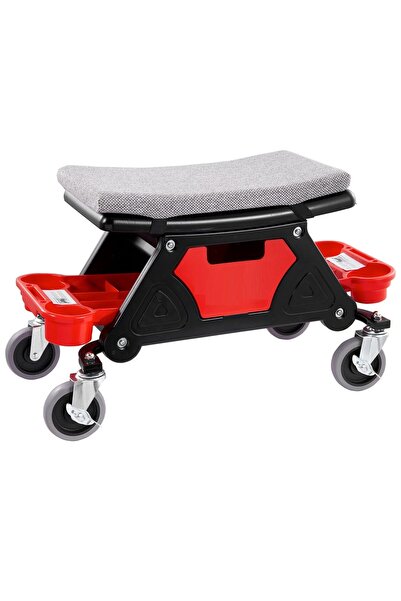 OEM Scaun mobil service auto, 4 x roti, 3 x tavi depozitare, Dimensiunea pern...