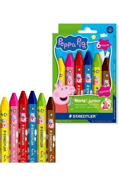Staedtler Νόρις Τζούνιορ Κηρομπογιές Πέππα 6 τεμάχια (224 C6 L1)