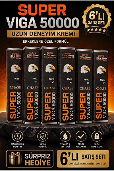 Chase 50000 Erkeklere Özel Uzun Deneyim Kremi 6'lı Set