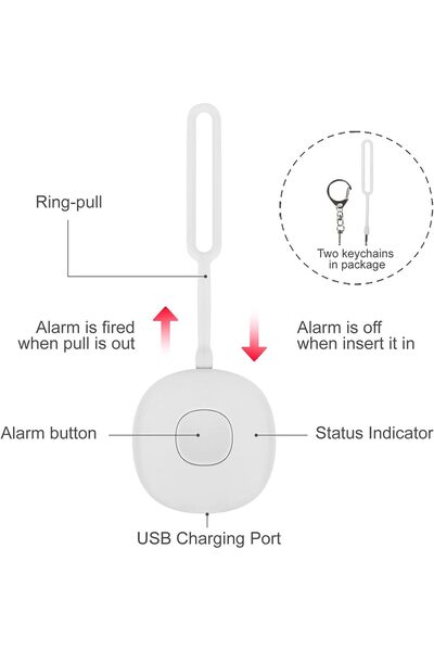 Andromeda Alarmă personală, autoapărare, cu localizare GPS și sirenă puternic...