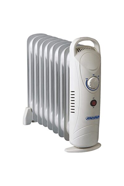MESKO Mini Calorifer electric cu ulei, Alb, 9 elementi, Termostat reglabil, 1...