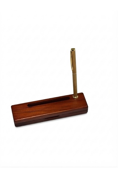 Laser Gallery Executive Wooden Pen Stand & Desk Holder Set