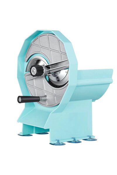 OMS Masina manuala de feliat, Grosime 0-12 mm, 2 x lama inox, 6 x ventuze