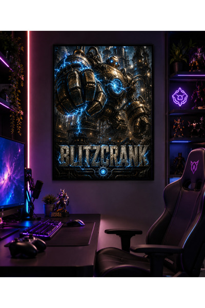 Miutic Print Studio Tablou Gaming League of Legends – Blitzcrank, Golemul Mec...