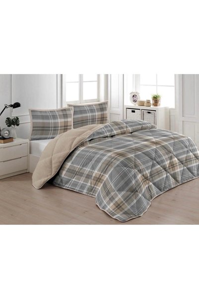 Kapreo Home Comfort Nuvia Yumuşak Dokulu Nano Elyaf Dolgulu Çift Kişilik Yorg...