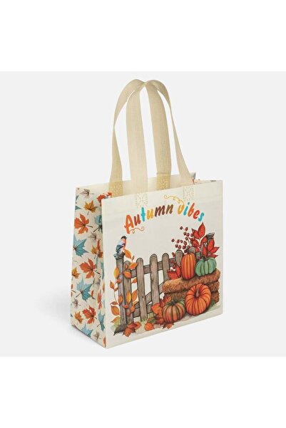 Generic Halloween Bag with Pumpkins, 22 x 21.5 x 10 cm, Size S