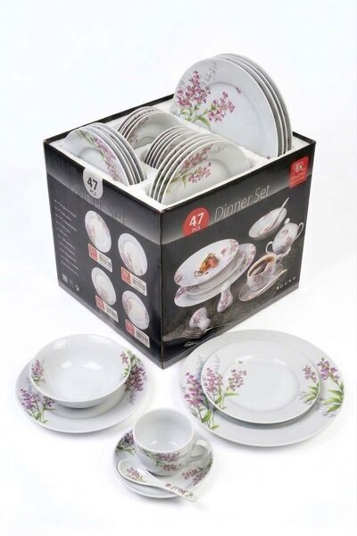 AR HOME 47-Piece Dinnerware Set with Cups