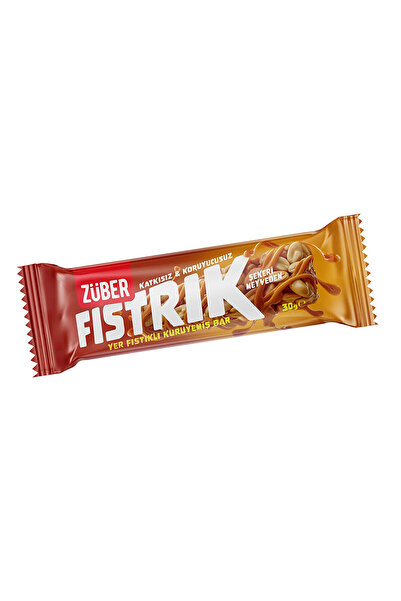 Züber Fıstrık Yer Fıstıklı Kuruyemiş Bar 30 G