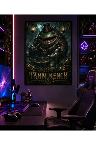 Miutic Print Studio Tablou Gaming League of Legends – Tahm Kench, Demonul Râu...