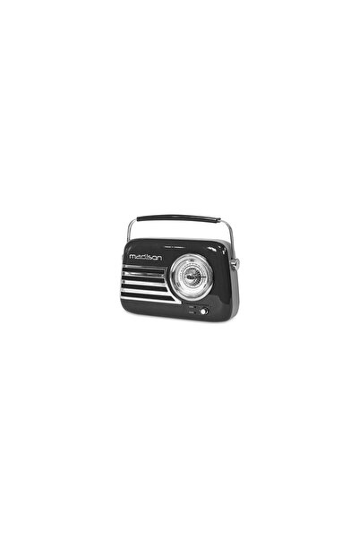 Madison Radio portabil FM, Retro Black, USB, AUX, Antena telescopica, 210 x 8...