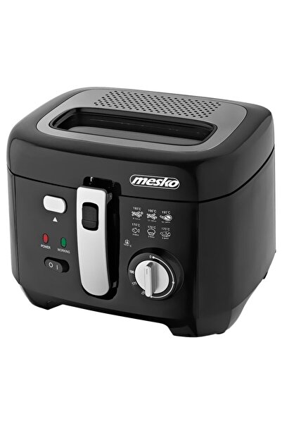 MESKO Friteuza Airfryer, 2.5 l, putere 1800 W, Termostat reglabil, maner plia...